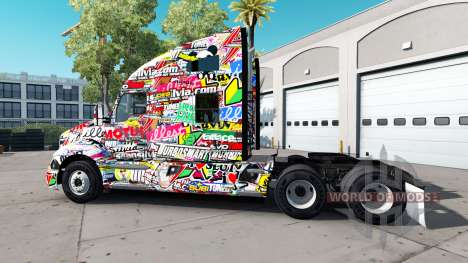 Skin Sticker for Peterbilt and Kenworth trucks for American Truck Simulator