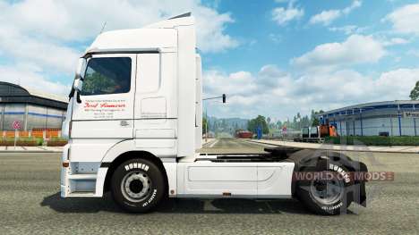 Skin J. Simmerer on the tractor unit Mercedes-Be for Euro Truck Simulator 2