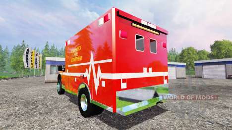 Ford F-350 [fire department] for Farming Simulator 2015