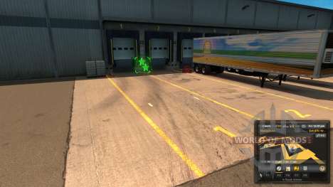 New layout unloading Unload Symbol V 1.1 Mod for American Truck Simulator