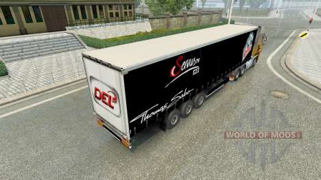 Skin Nuremberg Ice Tigers on the trailer for Euro Truck Simulator 2