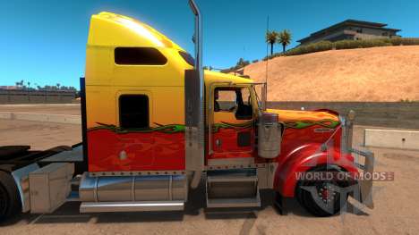 Kenworth W900 Sunny paintjob for American Truck Simulator