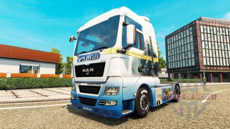Skin Lord of the Rings on the truck MAN for Euro Truck Simulator 2