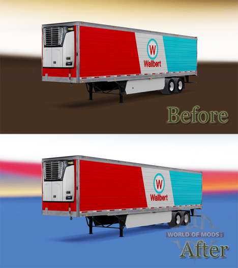Semi-trailer-refrigerator for American Truck Simulator