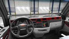 Mother of pearl interior in a Peterbilt 579 for American Truck Simulator