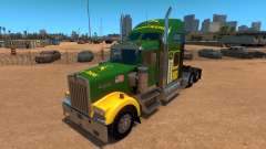 Kenworth W900 John Deere Skin for American Truck Simulator