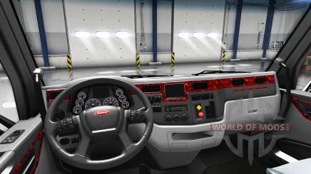 Mother of pearl interior in a Peterbilt 579 for American Truck Simulator
