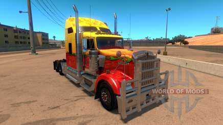 Kenworth W900 Sunny paintjob for American Truck Simulator