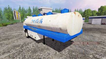 Milk tanker semi-trailer for Farming Simulator 2015