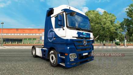 Skin Williams F1 Team on the tractor unit Mercedes-Benz for Euro Truck Simulator 2
