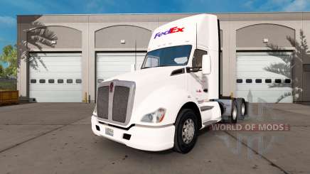 FedEx skin for the Kenworth tractor for American Truck Simulator