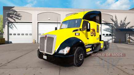 The skin of the Caterpillar tractor Kenworth for American Truck Simulator
