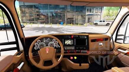 Brown interior Kenworth T680 for American Truck Simulator