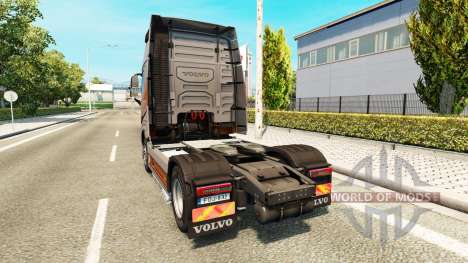 Silver Transports skin for Volvo truck for Euro Truck Simulator 2