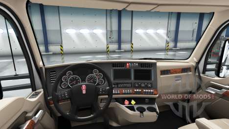 Redesigned the interior of the Kenworth T680 for American Truck Simulator