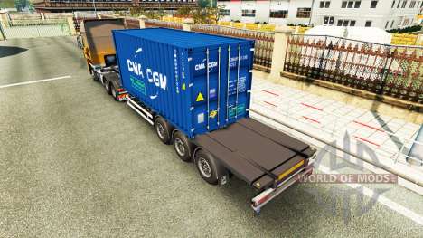 Semitrailer container v2.0 for Euro Truck Simulator 2