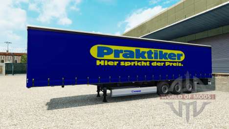 A collection of skins for semi-trailers for Euro Truck Simulator 2