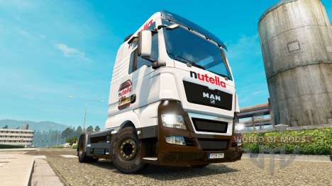 Nutella skin v2.0 tractor MAN for Euro Truck Simulator 2