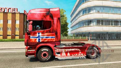 Norway skin for Scania truck for Euro Truck Simulator 2