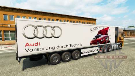 Skin Audi in the trailer for Euro Truck Simulator 2