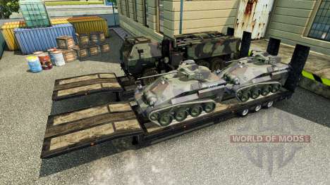 Semi carrying military equipment v1.1 for Euro Truck Simulator 2