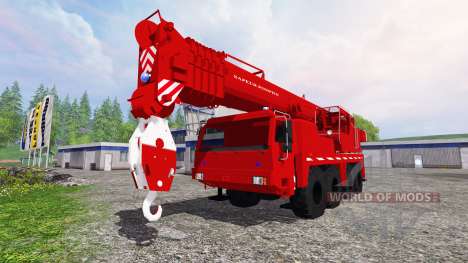 Liebherr LTM 1090 Sapeur Pompiers v1.2 for Farming Simulator 2015