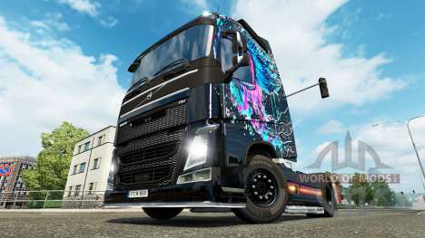 Evil Eyes skin for Volvo truck for Euro Truck Simulator 2