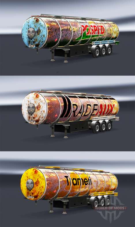 Rusty skins for trailers for Euro Truck Simulator 2