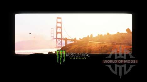 Monster Energy in the loading screens for American Truck Simulator