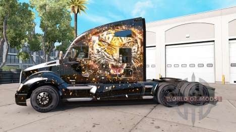Tiger skin for Peterbilt and Kenworth trucks for American Truck Simulator