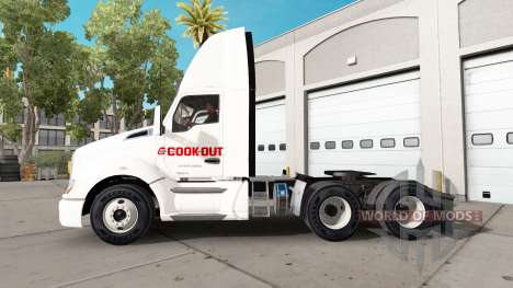Skin Cook Out on a Kenworth tractor for American Truck Simulator