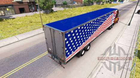 Skin Statue Of Liberty on the trailer for American Truck Simulator