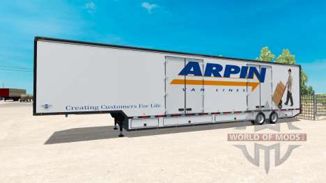 The semi-trailer Moving Van RD for American Truck Simulator