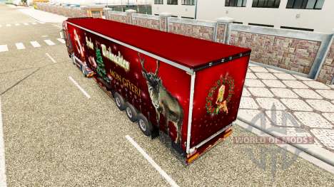 Christmas skin for MAN truck for Euro Truck Simulator 2