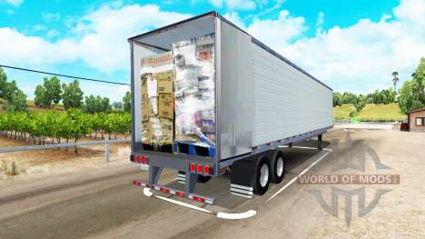 Long refrigerated semi-trailer for American Truck Simulator