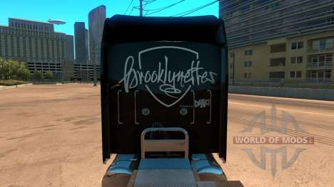 Kenworth W900 Brooklyn Nets Skin for American Truck Simulator