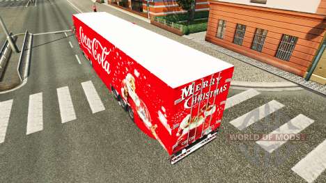 Skin Coca-Cola on the tractor Scania for Euro Truck Simulator 2