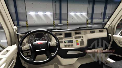 Redesigned the interior in a Peterbilt 579 for American Truck Simulator