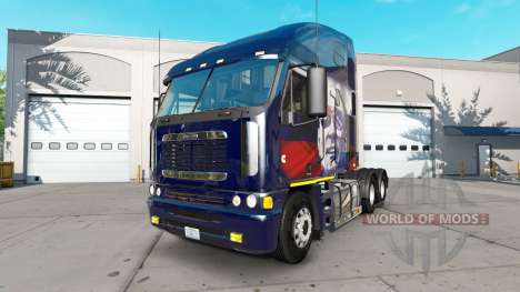 Skin Putin on the truck Freightliner Argosy for American Truck Simulator