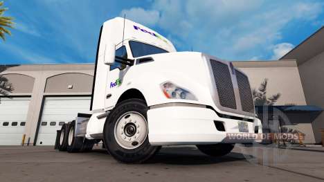 Skin on the Fed Ex truck Kenworth for American Truck Simulator