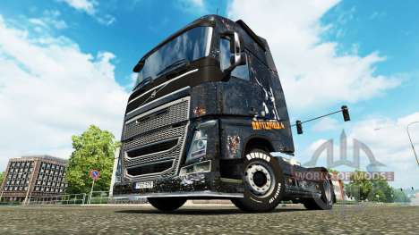 Skin Battlefield 4 v2.0 for Volvo truck for Euro Truck Simulator 2