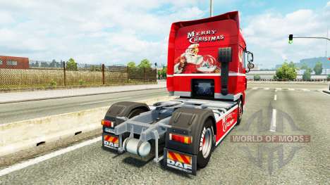 Skin Coca-Cola at the truck DAF for Euro Truck Simulator 2