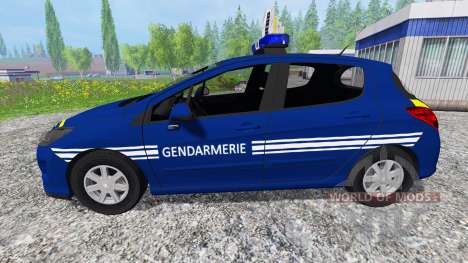 Peugeot 308 Gendarmerie for Farming Simulator 2015