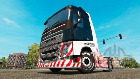 Schwerlast Transport skin for Volvo truck for Euro Truck Simulator 2