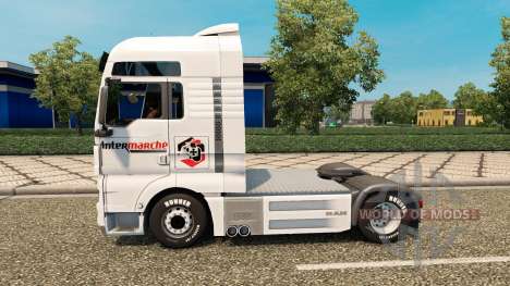 Skin Intermarket on tractor MAN for Euro Truck Simulator 2