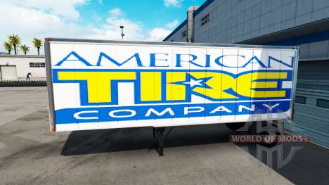 Skin American Tire on the trailer for American Truck Simulator