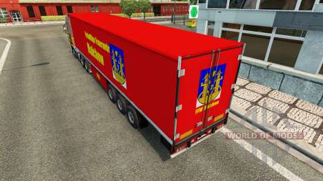Skin on FFW Malchow trailer for Euro Truck Simulator 2