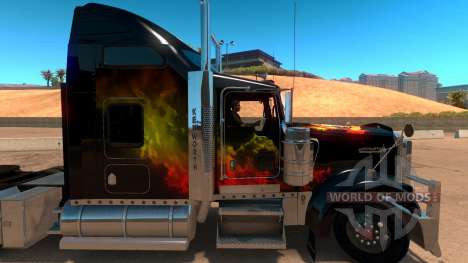 Kenworth W900 Guns and Roses Skin for American Truck Simulator