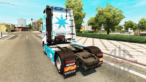 Maersk skin for Volvo truck for Euro Truck Simulator 2