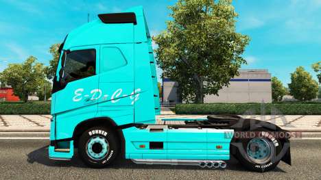 EDCG skin for Volvo truck for Euro Truck Simulator 2